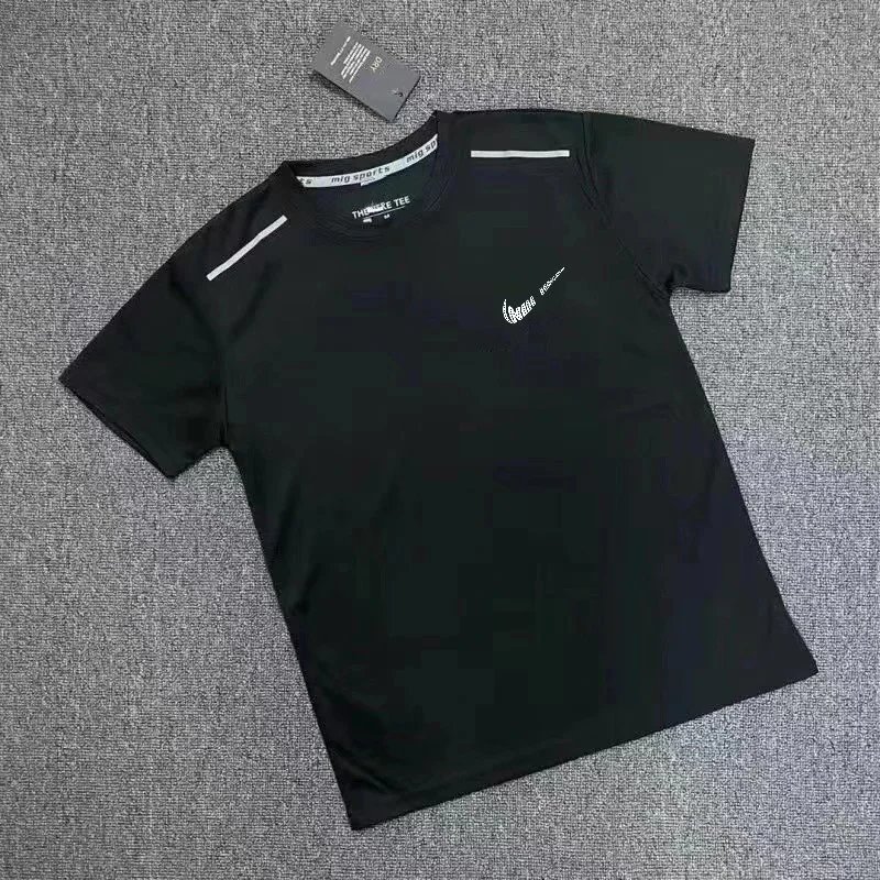 Nike Pro Reflective Blue T-Shirt and Black Shorts Set - 10