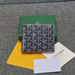 Goyard Saint Louis Bi-Fold Wallet Black and White Monogram - 1