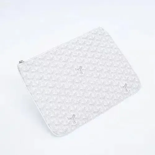 Goyard Saint-Louis Pouch White Clutch - 1
