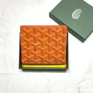 Goyard Saint Louis Wallet Orange Leather - 1