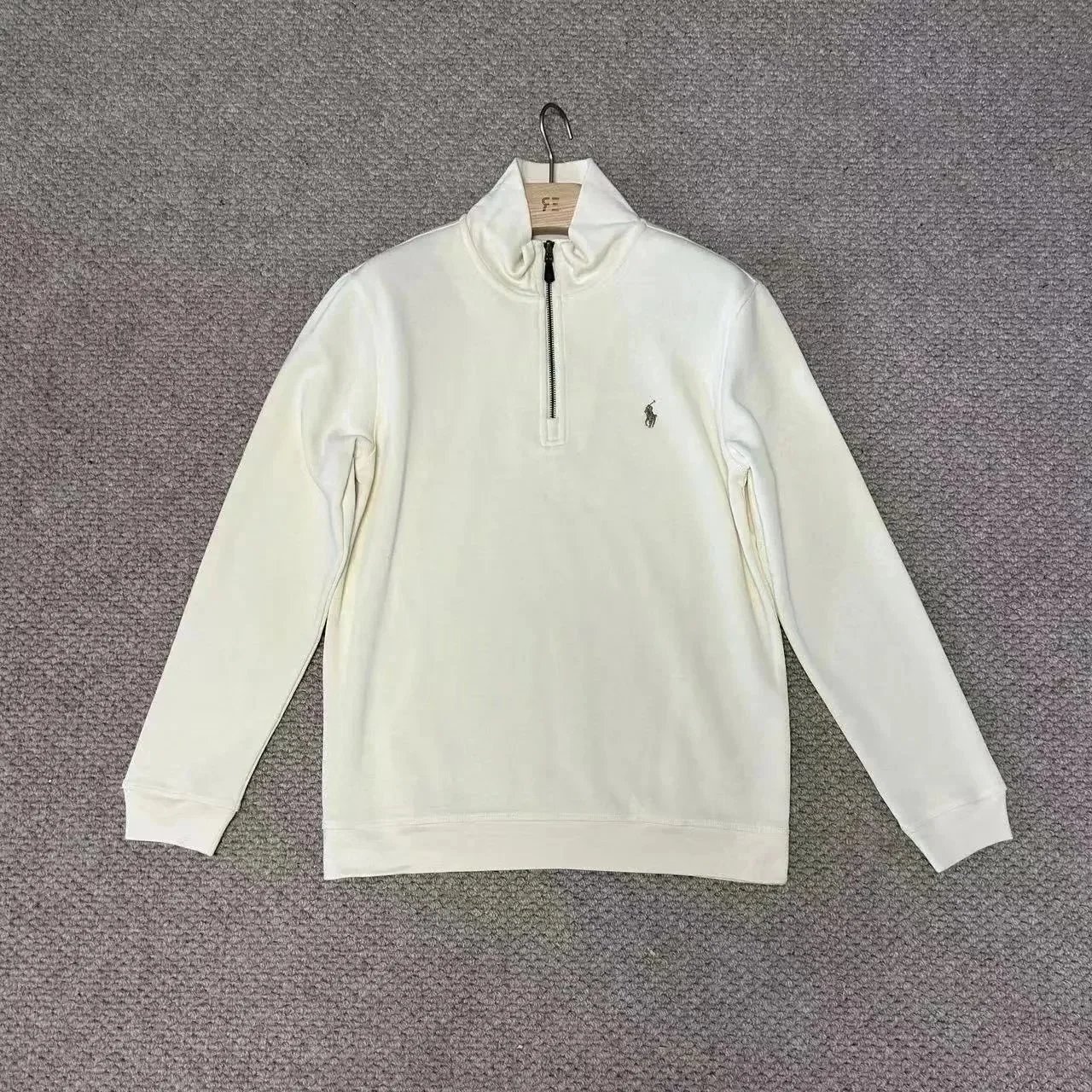 Ralph Lauren Quarter-Zip Sweater Gray - 10