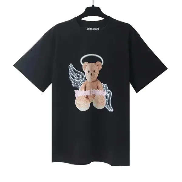 Palm Angels Angel Bear Black T-Shirt - 1