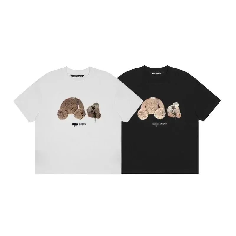 Palm Angels Teddy Bear Print White T-Shirt - 7