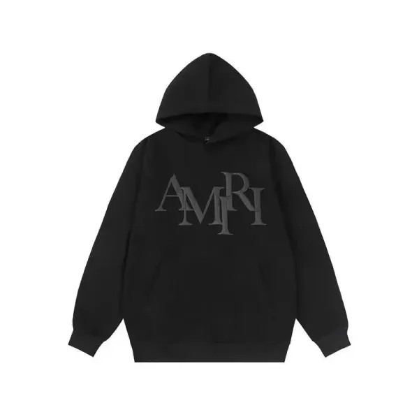 Amiri AMIRI Logo Hoodie Army Green - 6