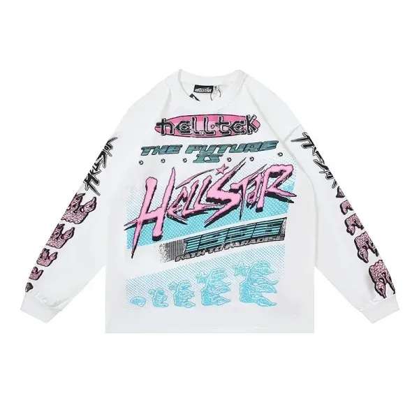 Hellstar 08 Graphic Long-Sleeve Tee Black - 8