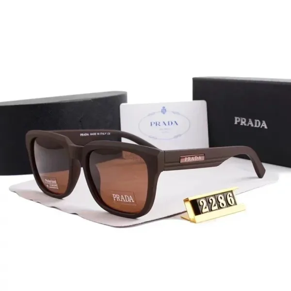 Prada PR 52US Brown Acetate Sunglasses - 1