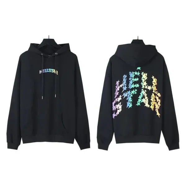 Hellstar Star Gradient Hoodie Black - 1