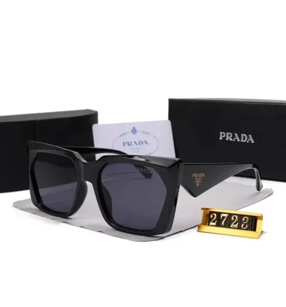 Prada PR 2723 Black Oversized Square Sunglasses - 1