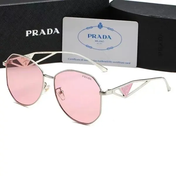 Prada PRADA Linea Rossa White Geometric Frame Sunglasses - 10