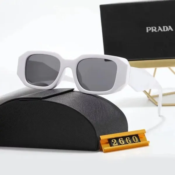 Prada PRADA Linea Rossa White Geometric Frame Sunglasses - 6