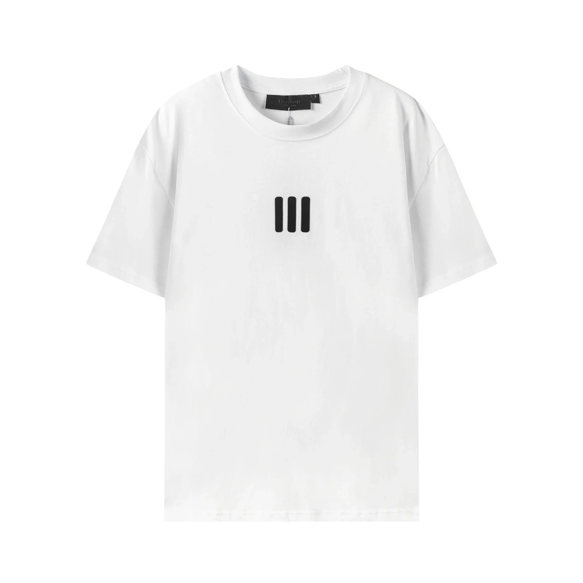 Essentails Three Bar Logo Black T-Shirt - 9