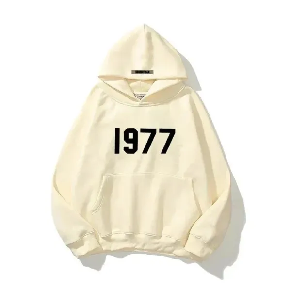 Fear of God Essentials 1977 Beige Hoodie - 1