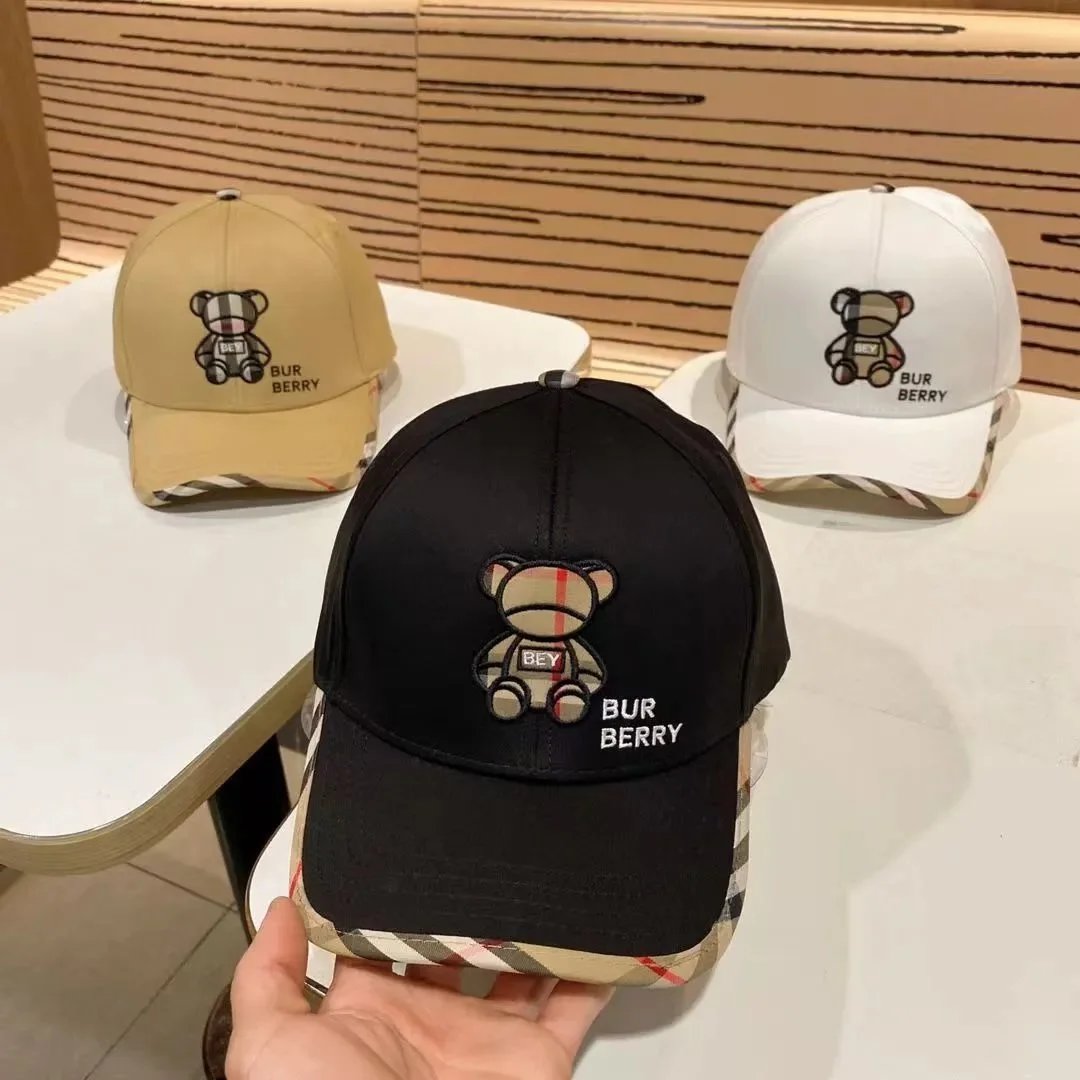 Burberry Monogram Logo Baseball Cap Beige - 11