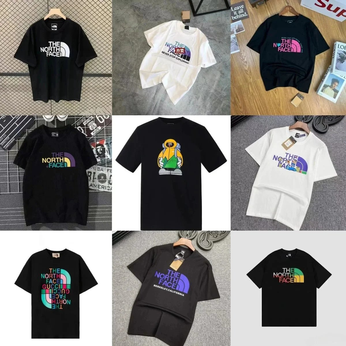 The North Face Rainbow Logo Black T-Shirt - 2