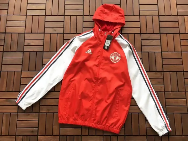 Adidas Manchester United Windbreaker Red/White Jacket - 1
