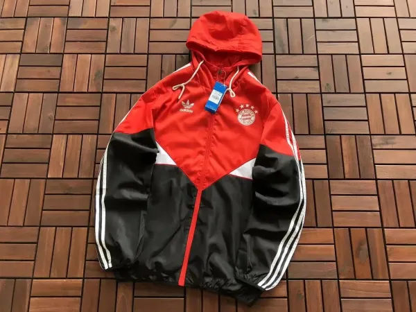 Adidas Manchester United Windbreaker Red/White Jacket - 7