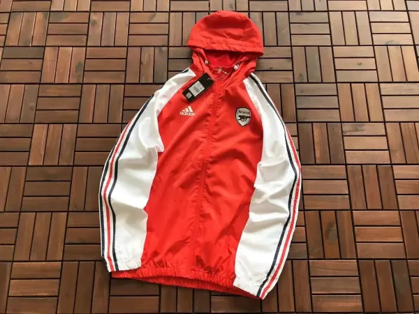 Adidas Arsenal Windbreaker Red/White Jacket - 1
