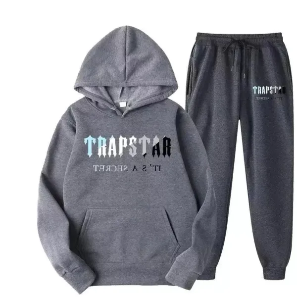 Trapstar It's A Secret Hoodie and Sweatpants Set Gray - 1