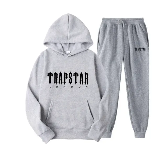 Trapstar London Gray Hoodie and Sweatpants Set - 1