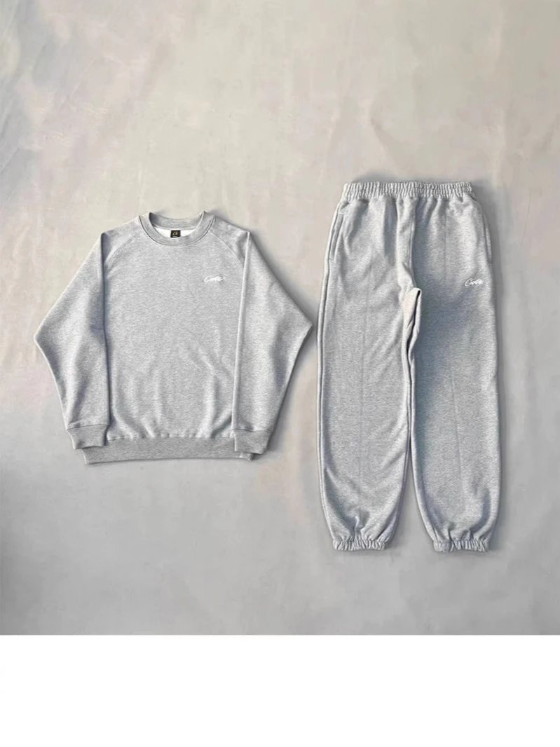2025 New Trendy Crew-Neck Sweatshirt: CNTZ‑Patterned Print, Loose Fit, Pullover Style; Jogger Pants with Drawstring Hems &ndash; Best-Selling - 725993