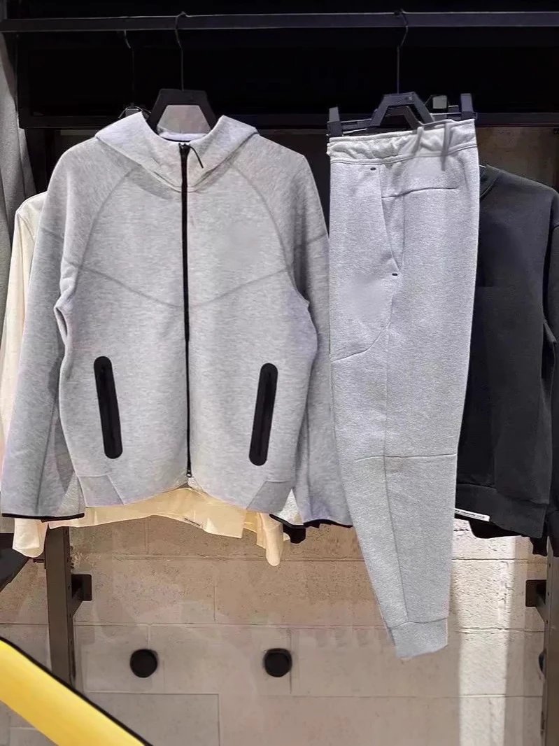 25年新款TECH FLEECE男士空气层休闲运动夹克卫裤套装792002 2