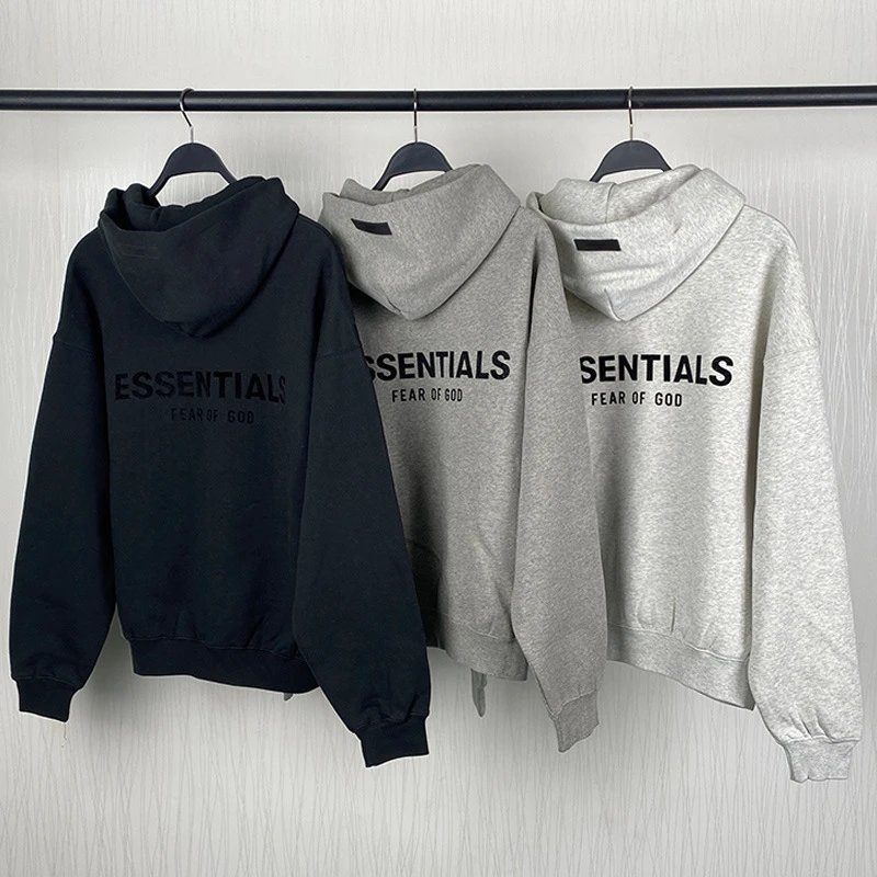 原厂直销八季22SS FOG 植绒连帽卫衣 ESSENTIALS跨境潮牌热销 2