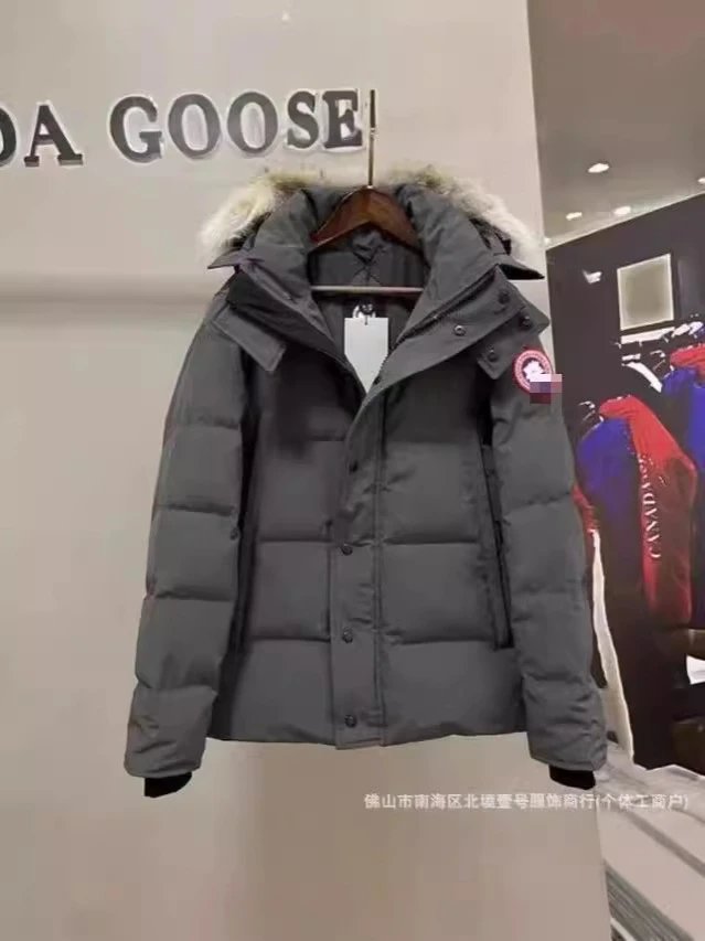 新款高端大鹅大口袋情侣派克棉服连帽加厚防风新雪丽3M棉服 5