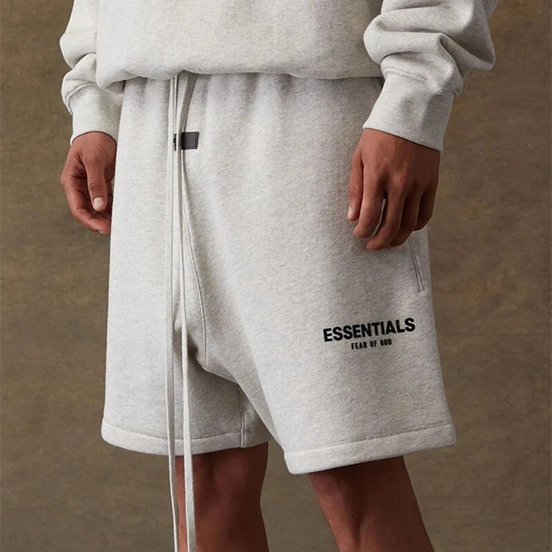 夏季短裤Essentials 22SS复线美式潮牌第八季植绒短裤男女同款