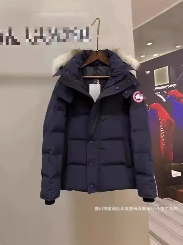 新款高端大鹅大口袋情侣派克棉服连帽加厚防风新雪丽3M棉服 4