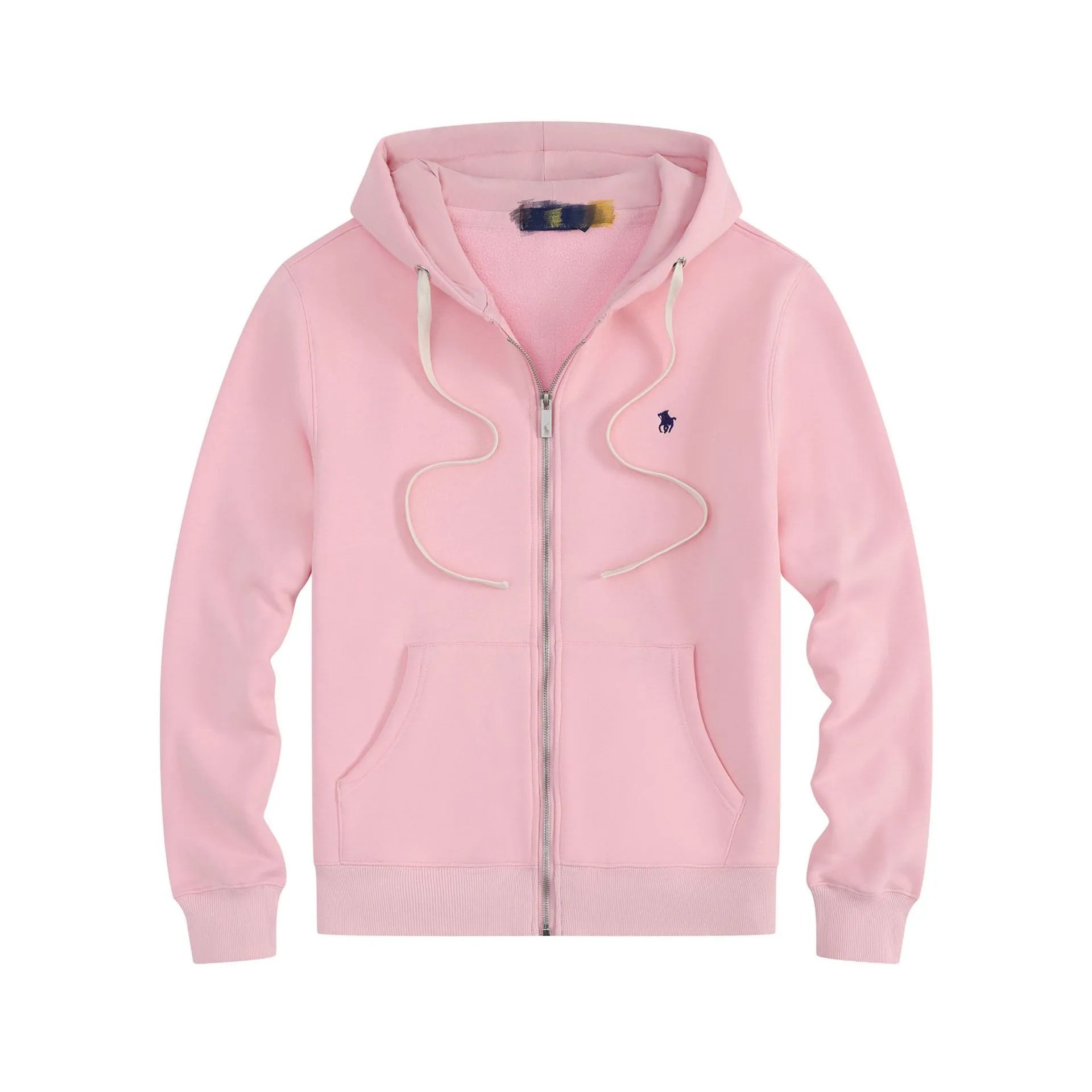 白绳加绒卫衣粉色