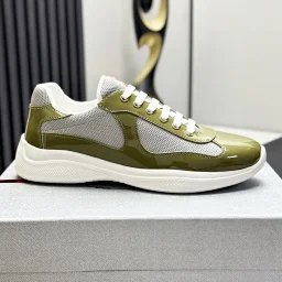 thumbnail for 现货Americas cup p家圆头百搭跑鞋外贸鞋真皮平底高品质漆皮鞋