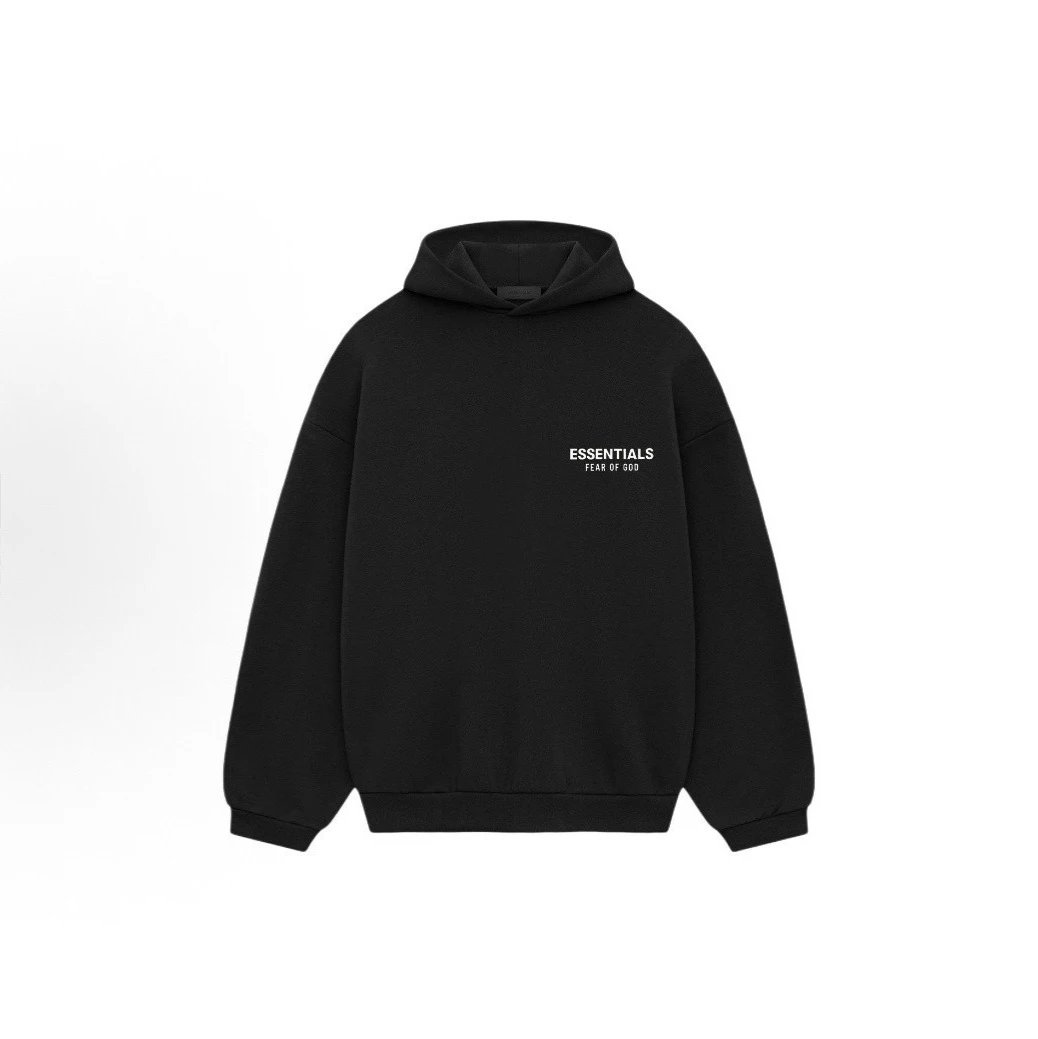 25fw新款Essentials硅胶款秋冬双排字母印花加绒连帽HOODIE 2
