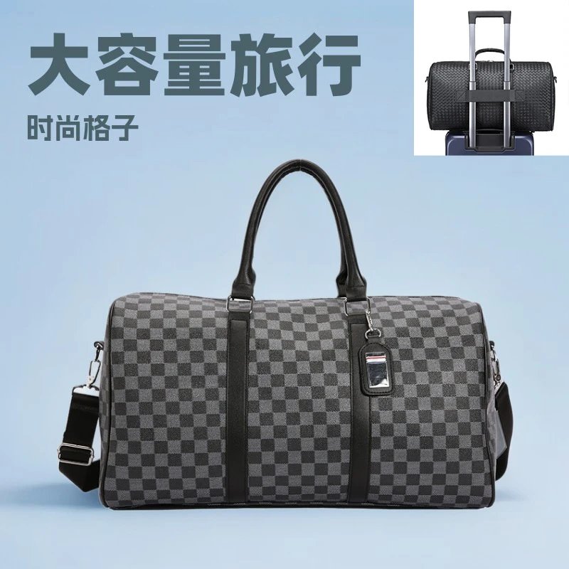 Checkered Travel Duffle Bag