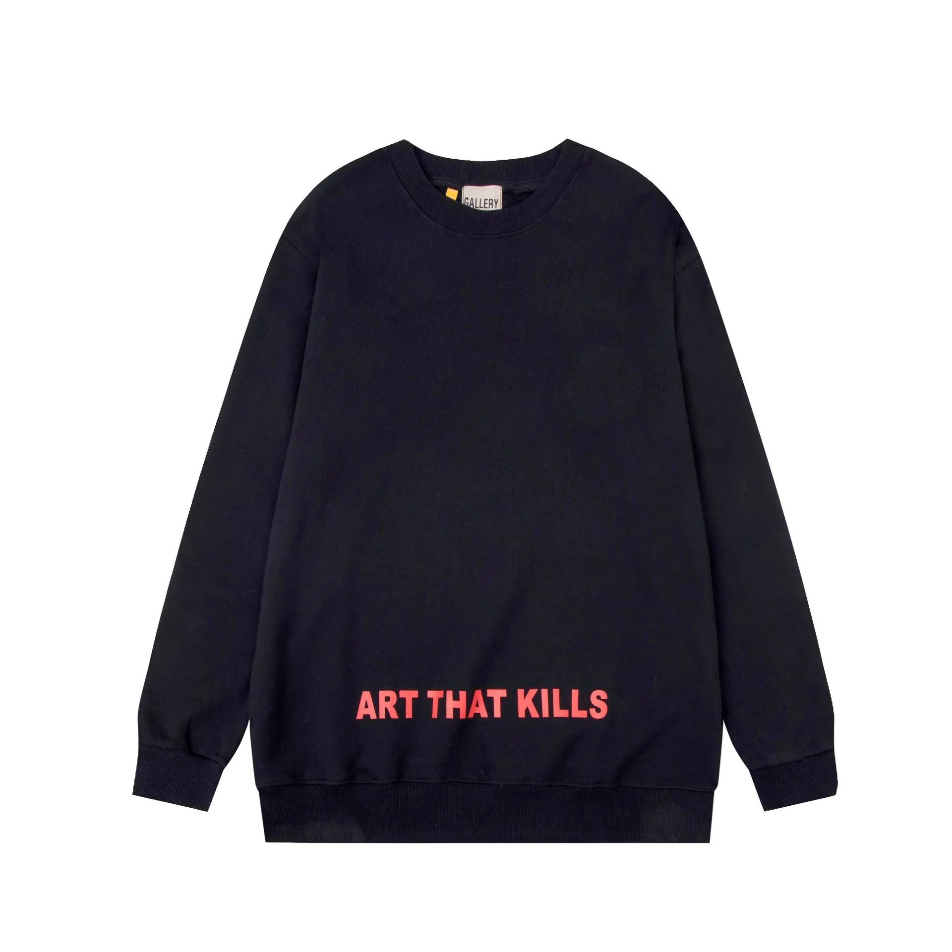 Art That Kills Black Oversized Crewneck Sweatshirt Unisex