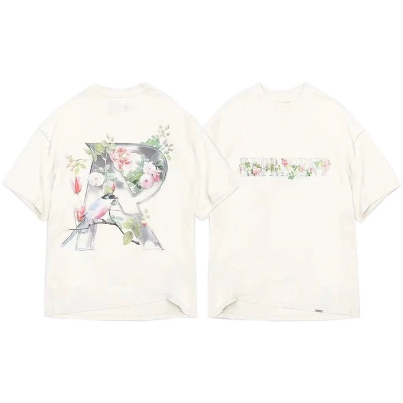 Represent T-shirt Floral R Off-White
