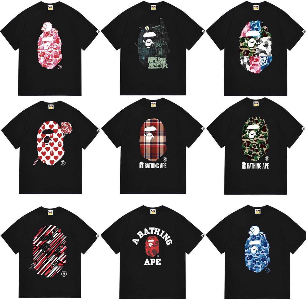 A BAPEHTING APE STA T-SHIRT-9