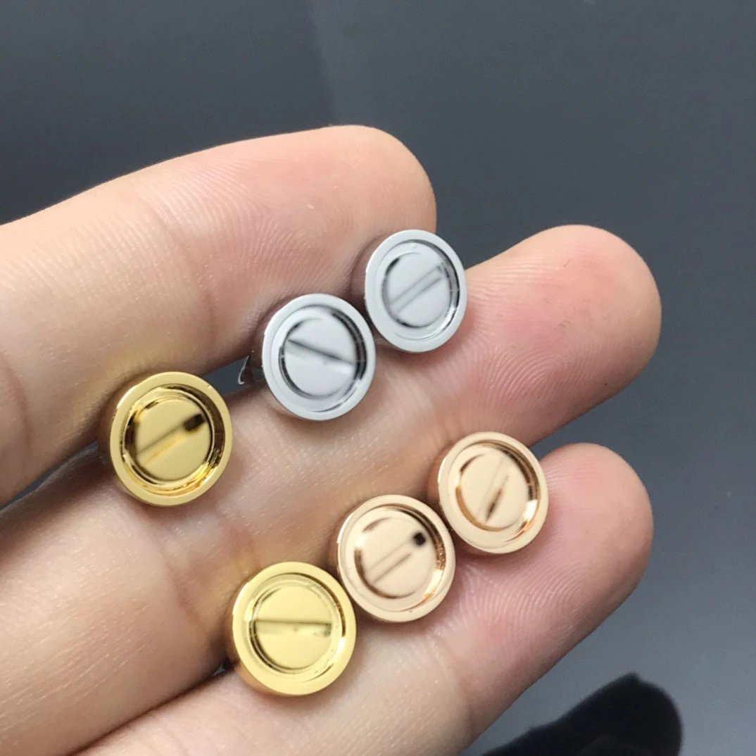 Cartier LOVE 18K Gold Screw Stud Earrings