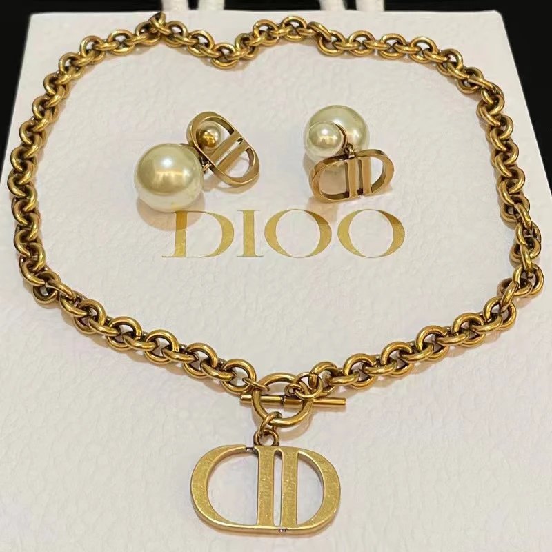 Dior Vintage Gold Chain Bracelet Unisex Luxury Jewelry