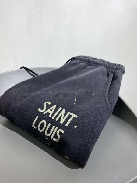 Design Saint Louis Paint Splatter Sweatpants Black Sweatpants - 13