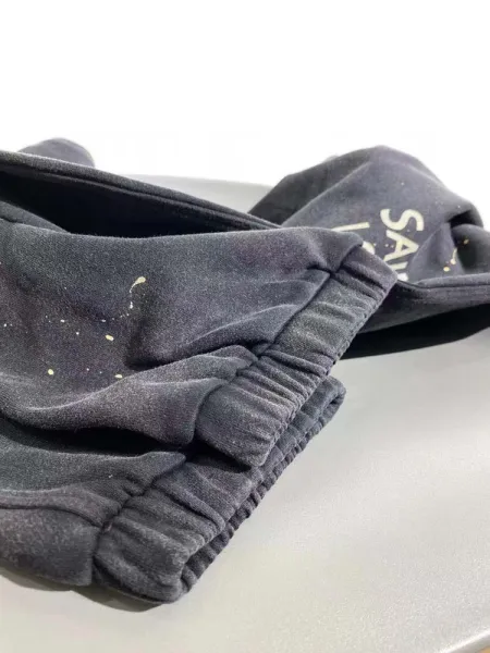 Design Saint Louis Paint Splatter Sweatpants Black Sweatpants - 10