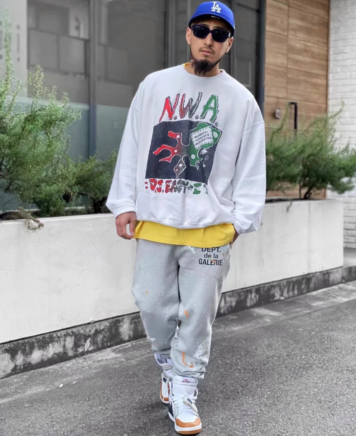 Gallery Dept Grey Paint Splatter Sweatpants Unisex