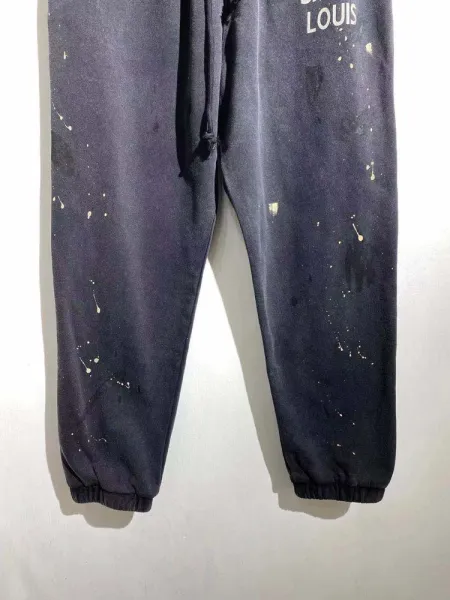 Design Saint Louis Paint Splatter Sweatpants Black Sweatpants - 6