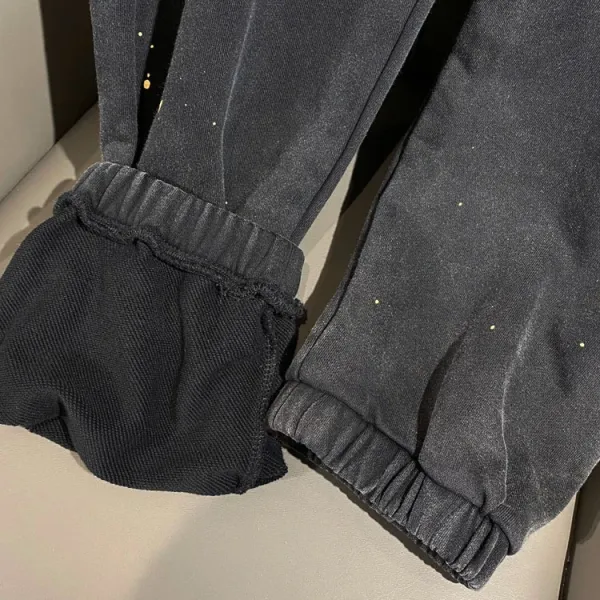 Design Saint Louis Paint Splatter Sweatpants Black Sweatpants - 11