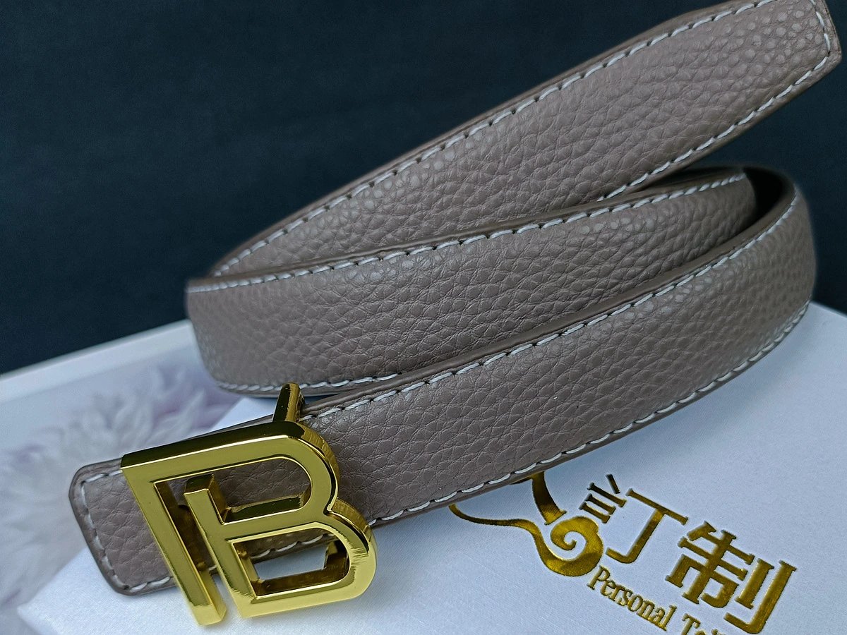 Balenciaga B Buckle Leather Belt Black - 10