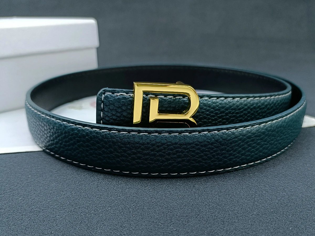Balenciaga B Buckle Leather Belt Black - 7