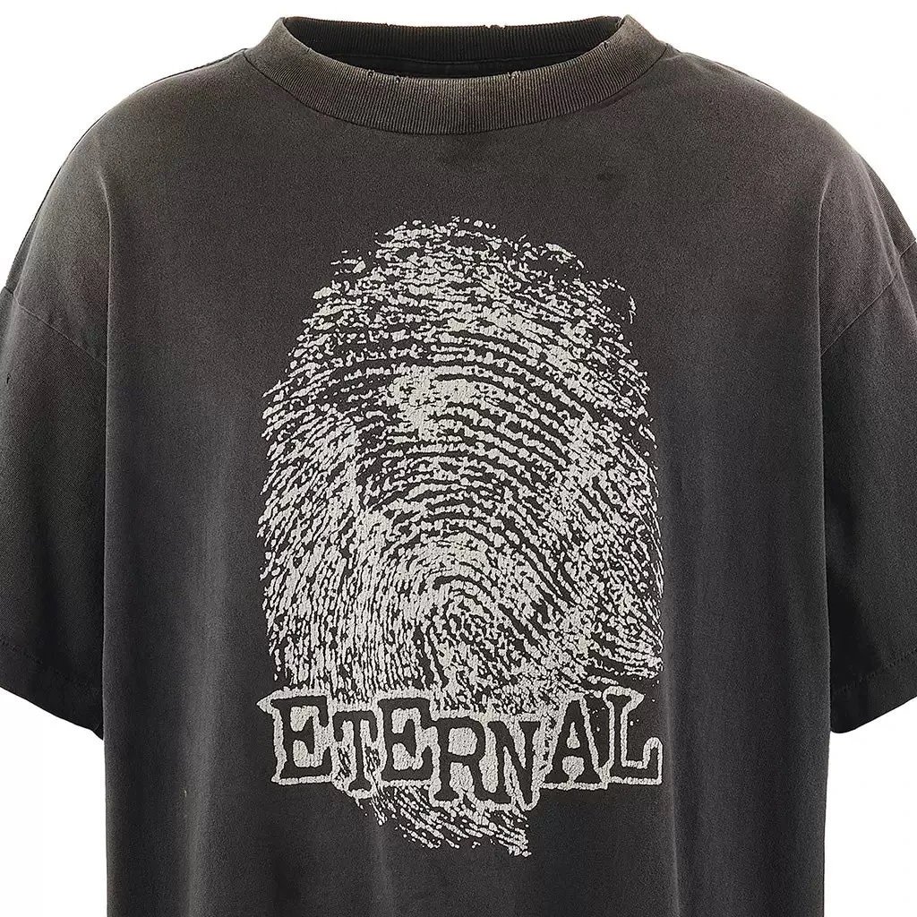 Design Eternal Fingerprint Graphic T-Shirt Black - 11