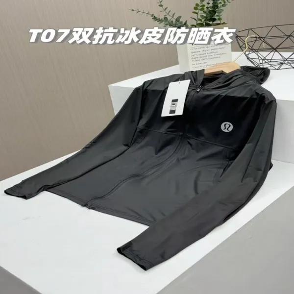 Lululemon T07 Double Anti-Ice Skin UV Protection Jacket Black Activewear - 9