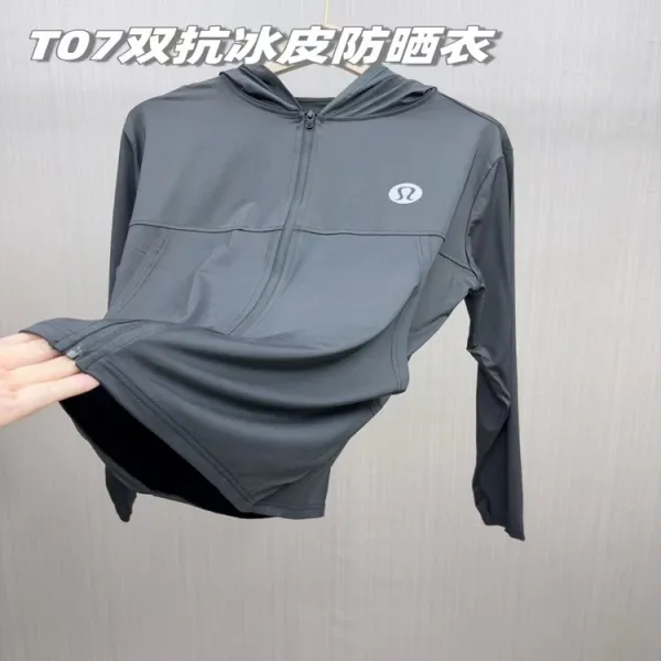 Lululemon T07 Double Anti-Ice Skin UV Protection Jacket Black Activewear - 5