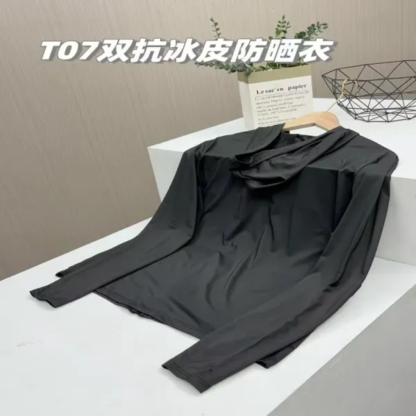 Lululemon T07 Double Anti-Ice Skin UV Protection Jacket Black Activewear - 17