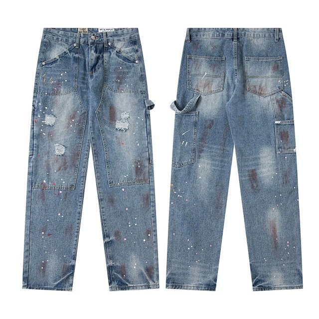 Gallery Dept Vintage Gray Denim Cargo Pants